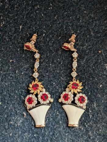 Boucles d'oreilles bouquet de fleur