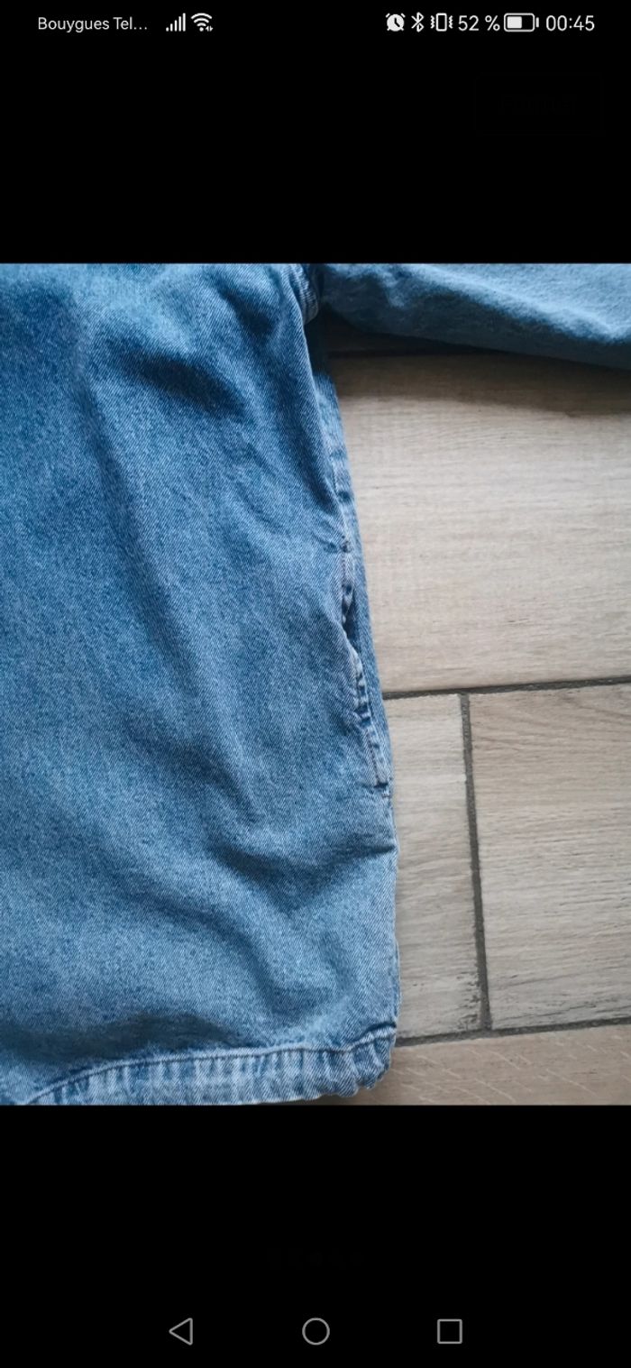 Manteau jean fourré chaud - photo numéro 3