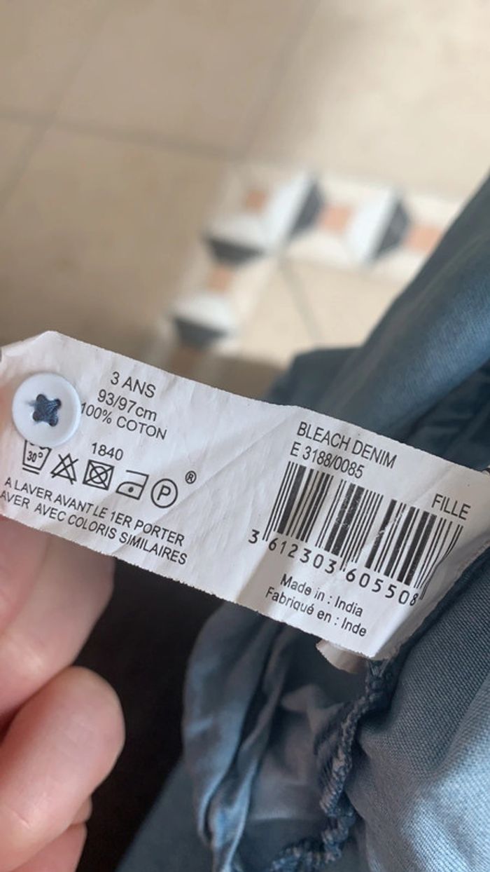 Chemise Denim, Monoprix, 3 ans en très bon état - photo numéro 5