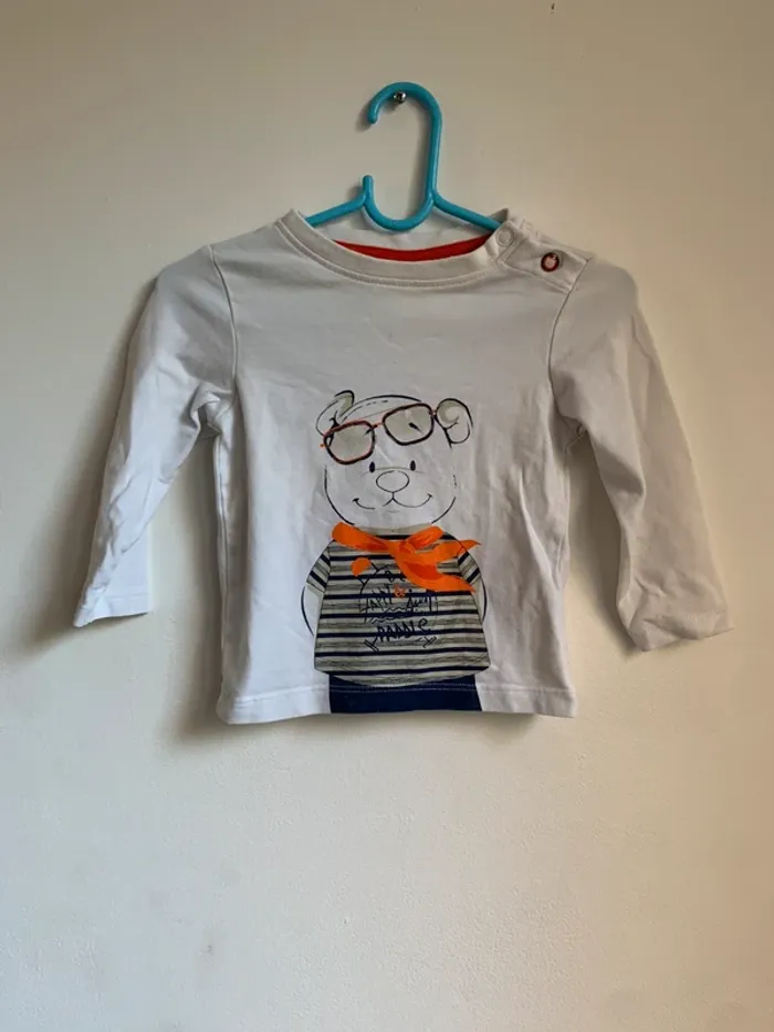 T-shirt manches longues – Noukie’s – 6 mois