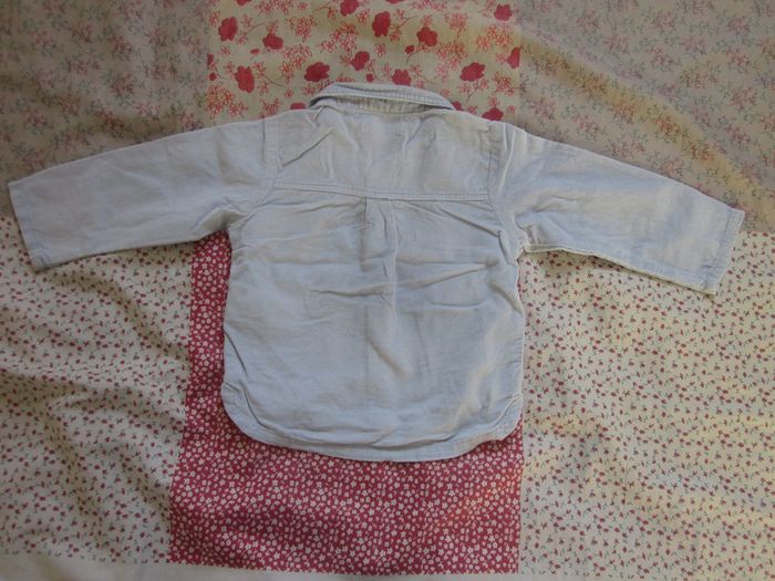 Chemise manches longues bleu clair 18 mois - photo numéro 2