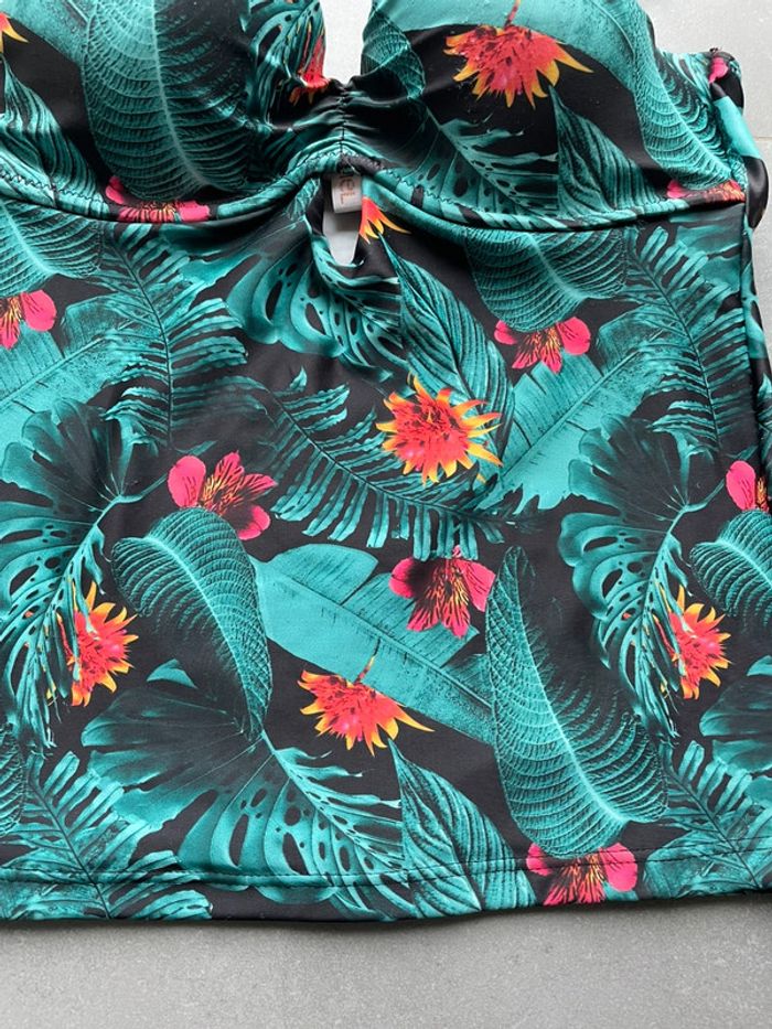 Haut maillot de bain femme été tropical - photo numéro 2