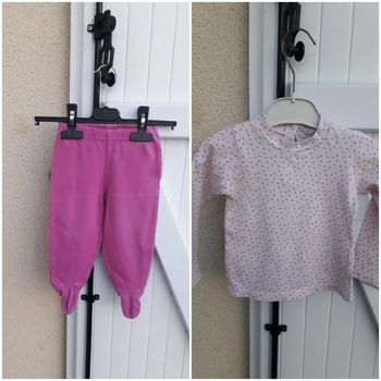 Pyjama  2 pièces bébé filles 80 cms