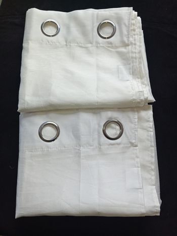 Paire de voilage blanc