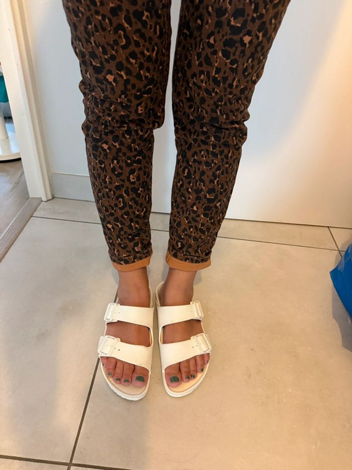 Pantalon jean léopard Sézane taille 29 fuselé - photo numéro 14