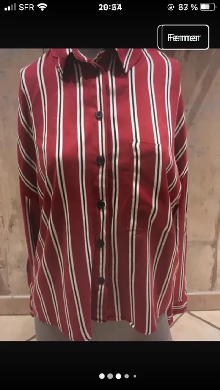 Excellent état en 38 magnifique chemise de marque Bershka - photo numéro 2