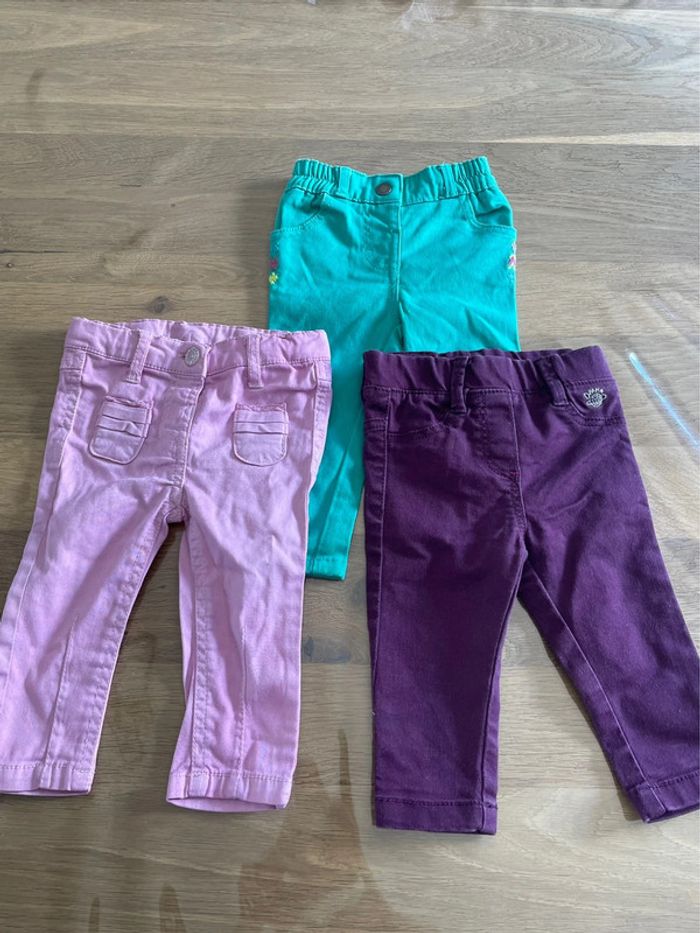 Lot de 3 pantalons 6 mois
