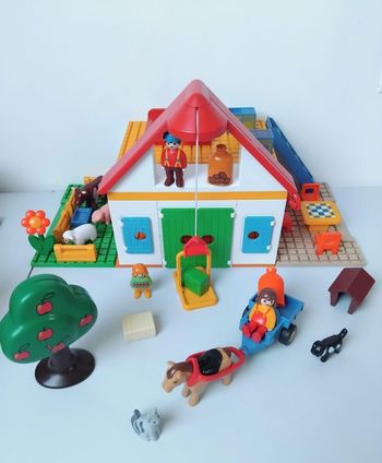 PLAYMOBIL 123 Ferme Transportable Maison et Animaux 🐄