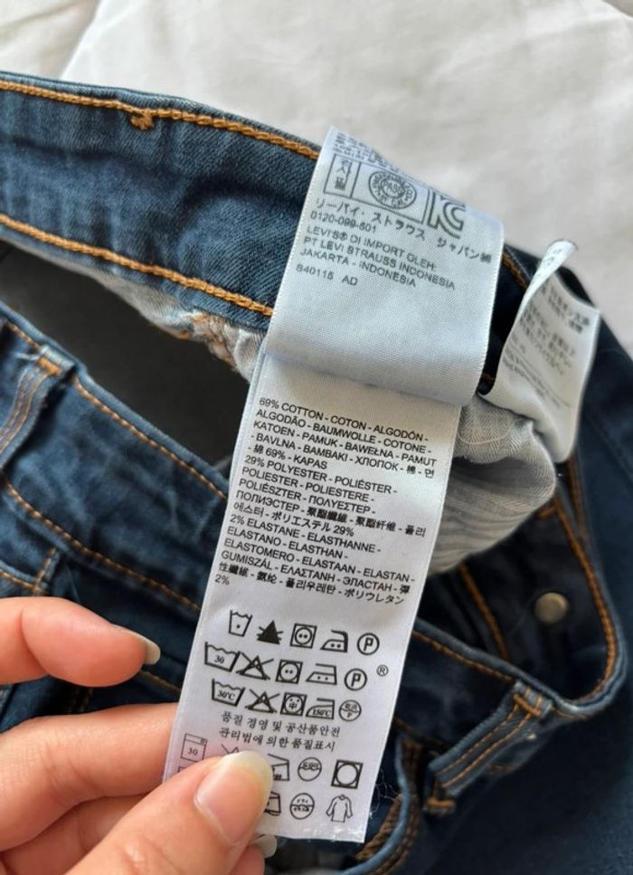 Jean mi taille haute levi’s bleu marine high rise skinny taille S/36 L32 femme - photo numéro 10