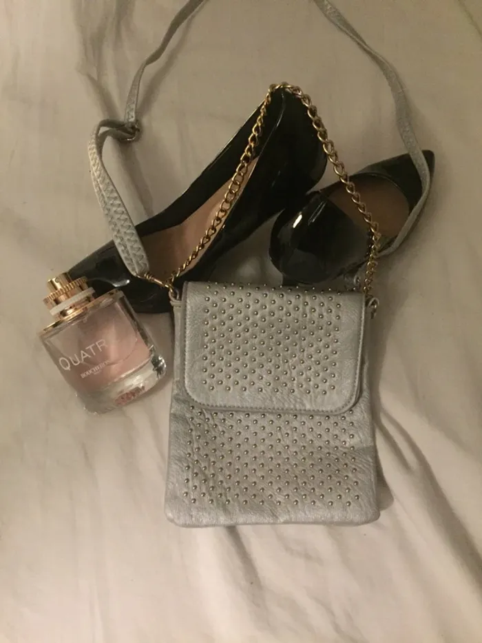 Sac bandoulière gris