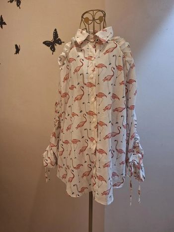 Chemise blanche imprimée