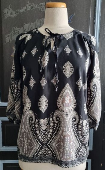 blouse à motifs taille 36