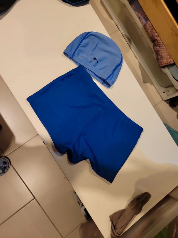 Maillot de bain shorty Nabaiji S + bonnet de piscine - photo numéro 2