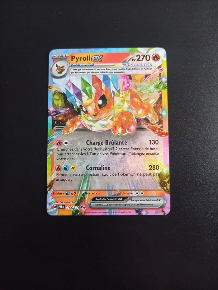 Carte Pokémon Pyroli Ex 014/131 EV 8.5