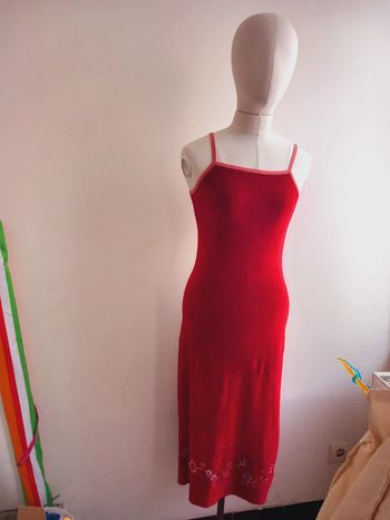 Robe longue rouge à bretelles Kiabi – 12 ans / 150 cm