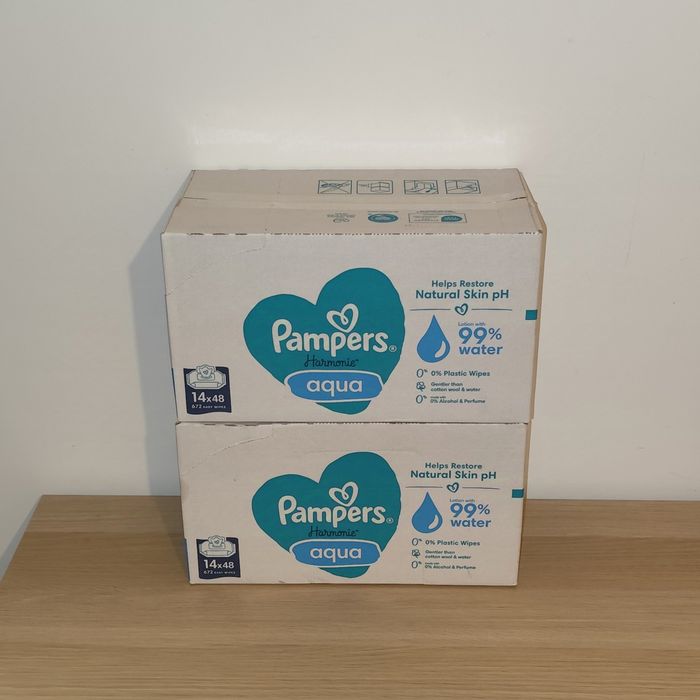 28  paquets de lingettes Pampres Aqua Harmonie - photo numéro 2