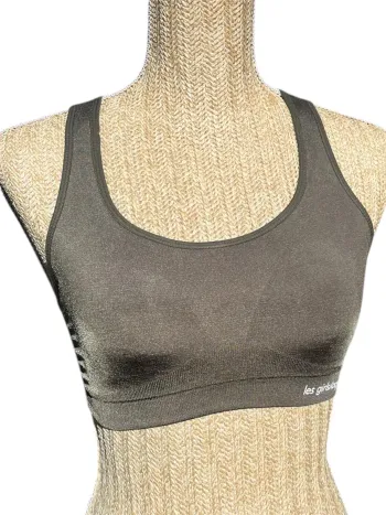 Brassière de sport e Les Girls Les Boys Vert Olive - Fille Taille XS Neuf