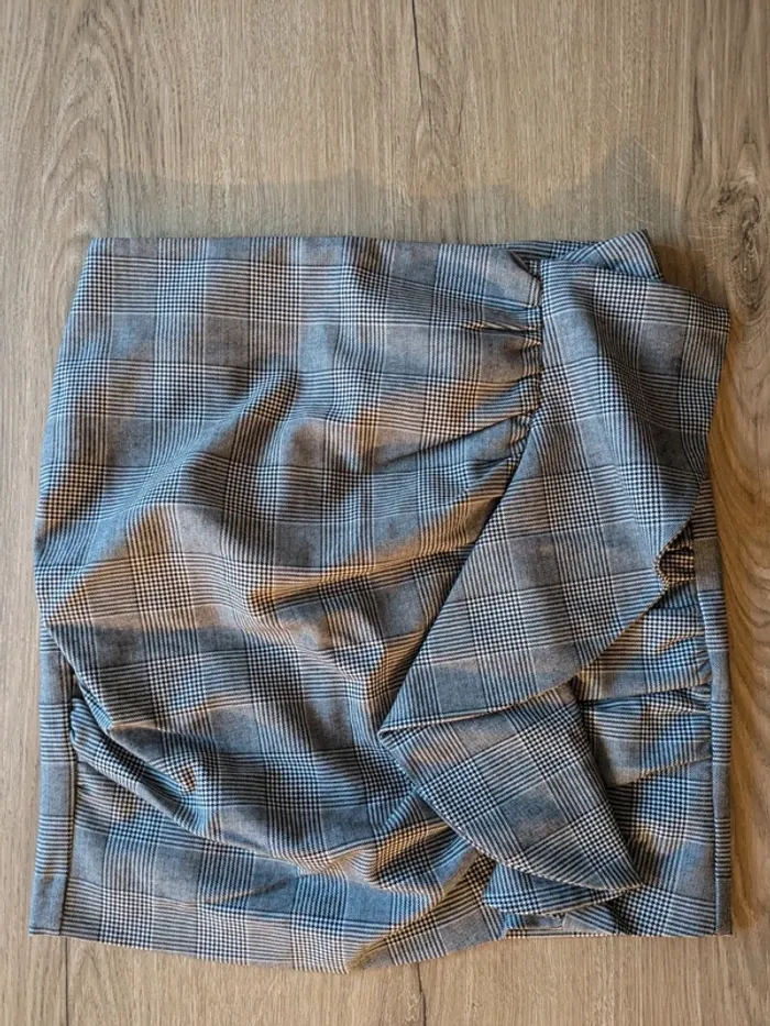 Jupe mango à carreaux