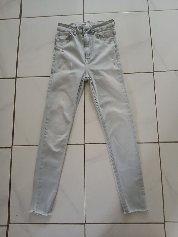 Pantalon femme taille 36 bleu clair marque berska - photo numéro 3