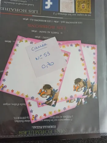 Feuille Diddl carrée 53 0,70€