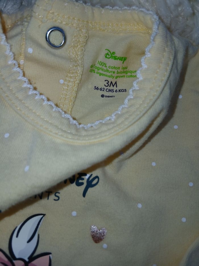 Pyjamas marie disney 3 mois neuf sans étiquettes - photo numéro 3