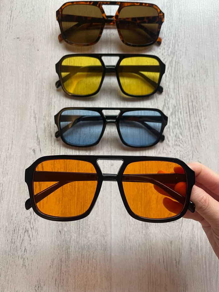 Lot de 5 lunettes de plage, lunettes de style, lunettes de mode - photo numéro 3