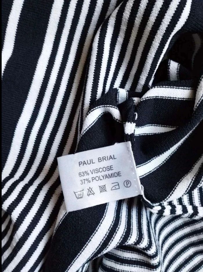 Pull  fin /  Marinière -  Col  boule -  Paul  Brial -  T1  -  Comme  Neuf - photo numéro 6