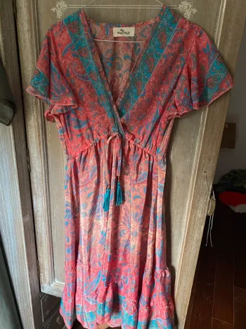 Robe soie rose Bigg Bull