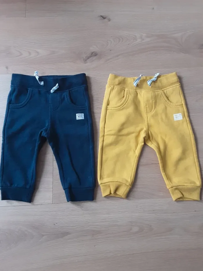 Lot de 4 bas de jogging taille 9 mois - photo numéro 3