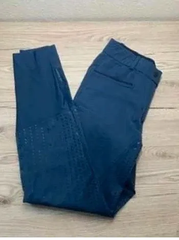 Pantalon d’Équitation  Fouganza  Bleu Marine Full Grip,  Taille XS -  Très Bon État
