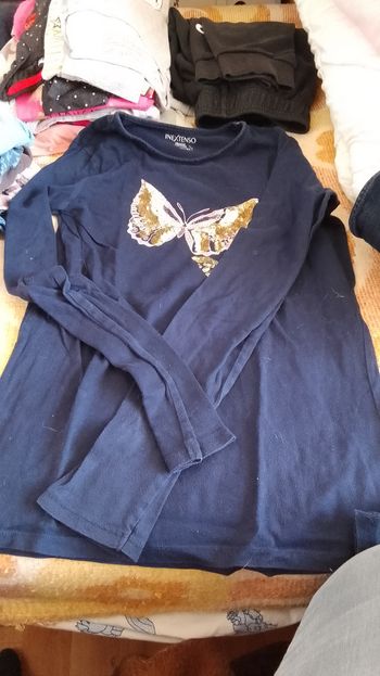 Tee shirt manches longues fille taille 14 ans