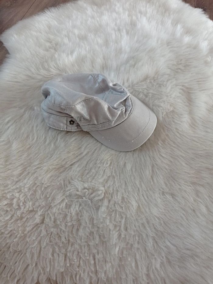 1€ ikks 🔆 casquette gris taille 49 environ 1/3 ans