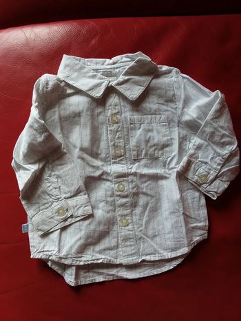 Chemise blanche à rayures