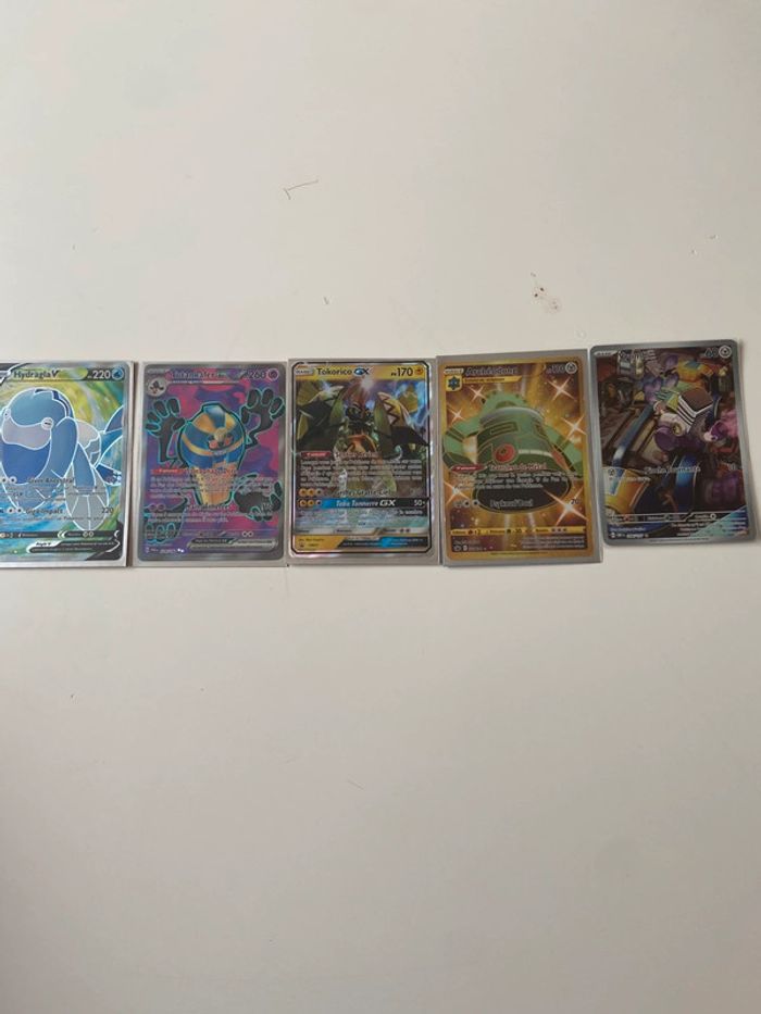 Lot de cartes v,ex,gx,ar,gold