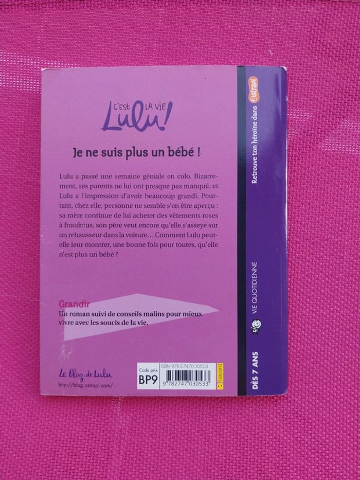 Livre Lulu "je ne suis plus un bebe" des 7 ans - photo numéro 4