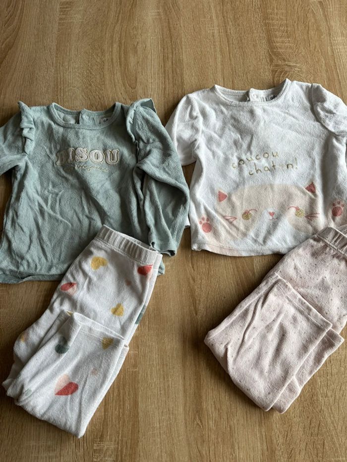 Lit de 2 pyjamas Gémo