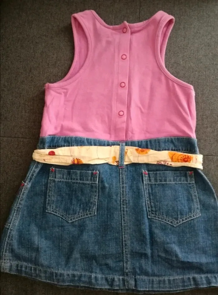 Haut manches longues + Robe + Salopette - Fille 23 mois. - photo numéro 7