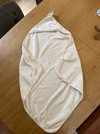 Cape de bain 100% coton - amande 