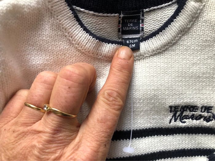 Pull terre de marins 6 mois neuf - photo numéro 3