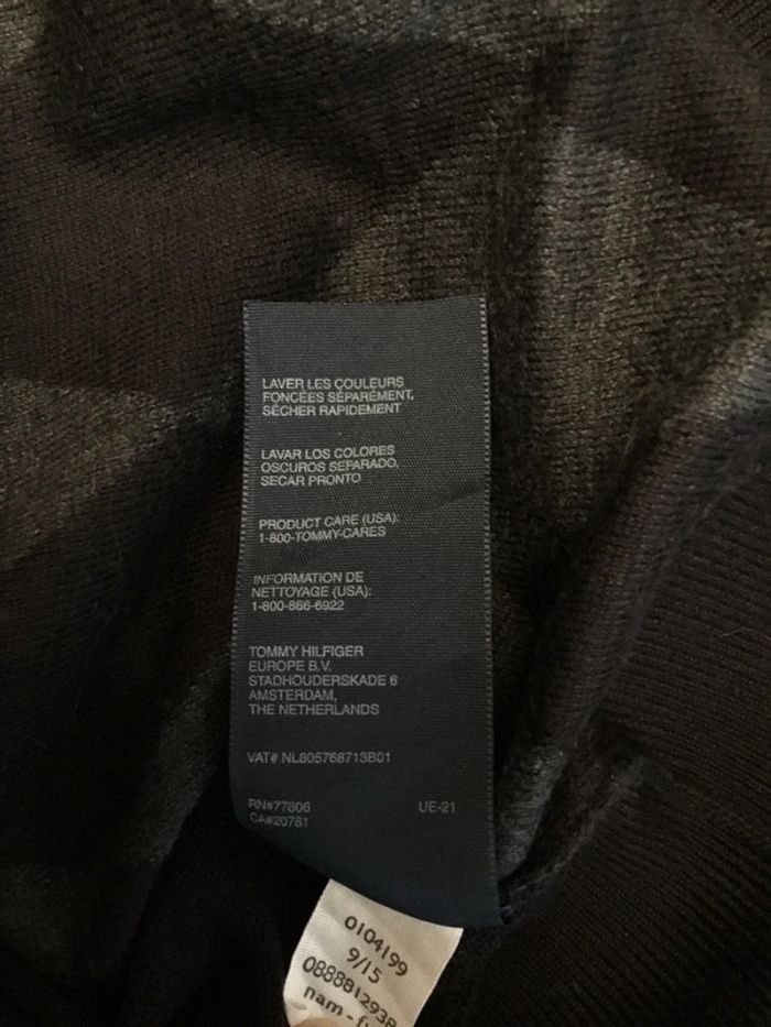 Pull col rond jacquard Tommy Hilfiger noir taille XL 058 - photo numéro 6