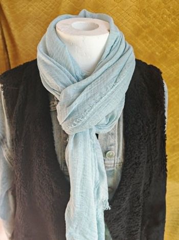  Écharpe  - Bleu Ciel
