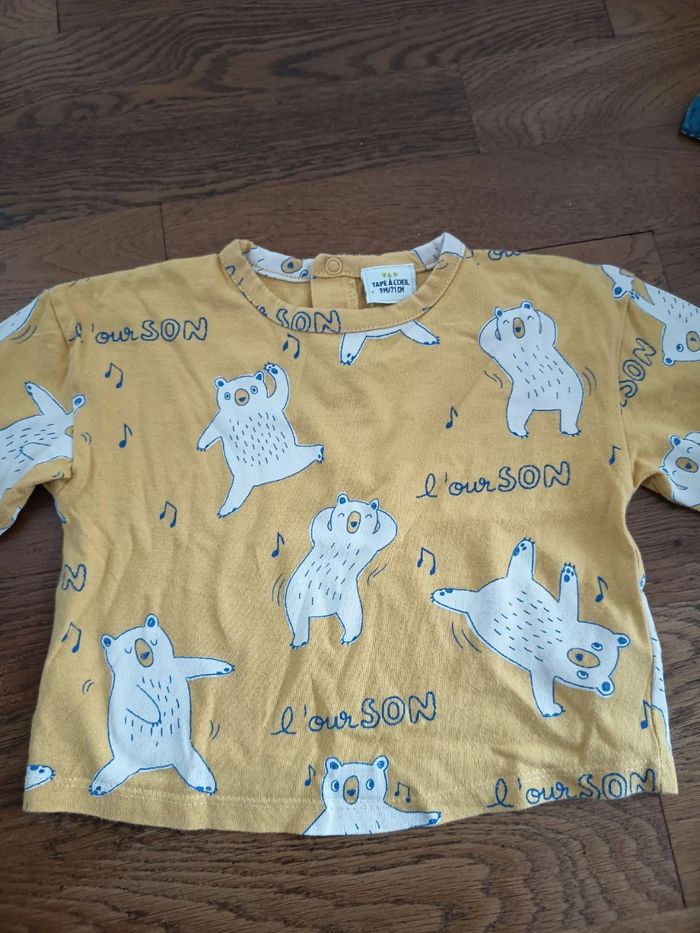 Salopette très chaude doublé sergent major 9 mois et tee short Tape à l'oeil - photo numéro 4