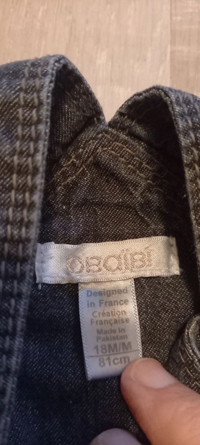 Salopette pantalon 18 mois ouverture entre jambes - photo numéro 3
