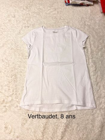 Tee shirt blanc Vertbaudet 8a