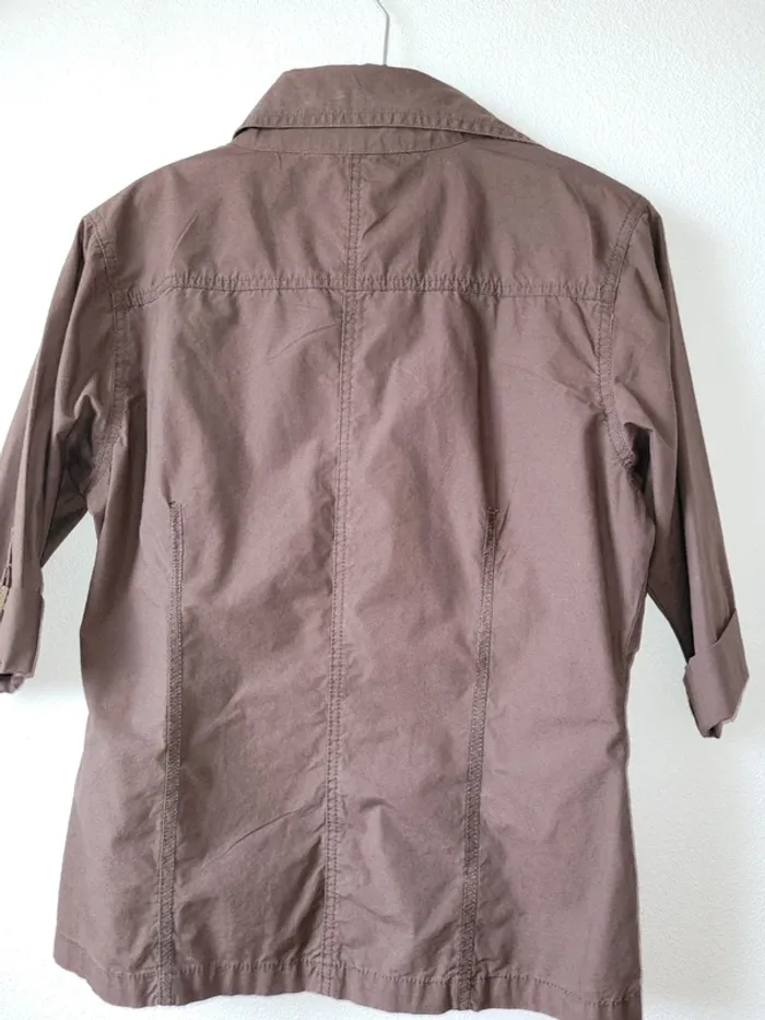 Chemise brune manche 3/4 - photo numéro 4