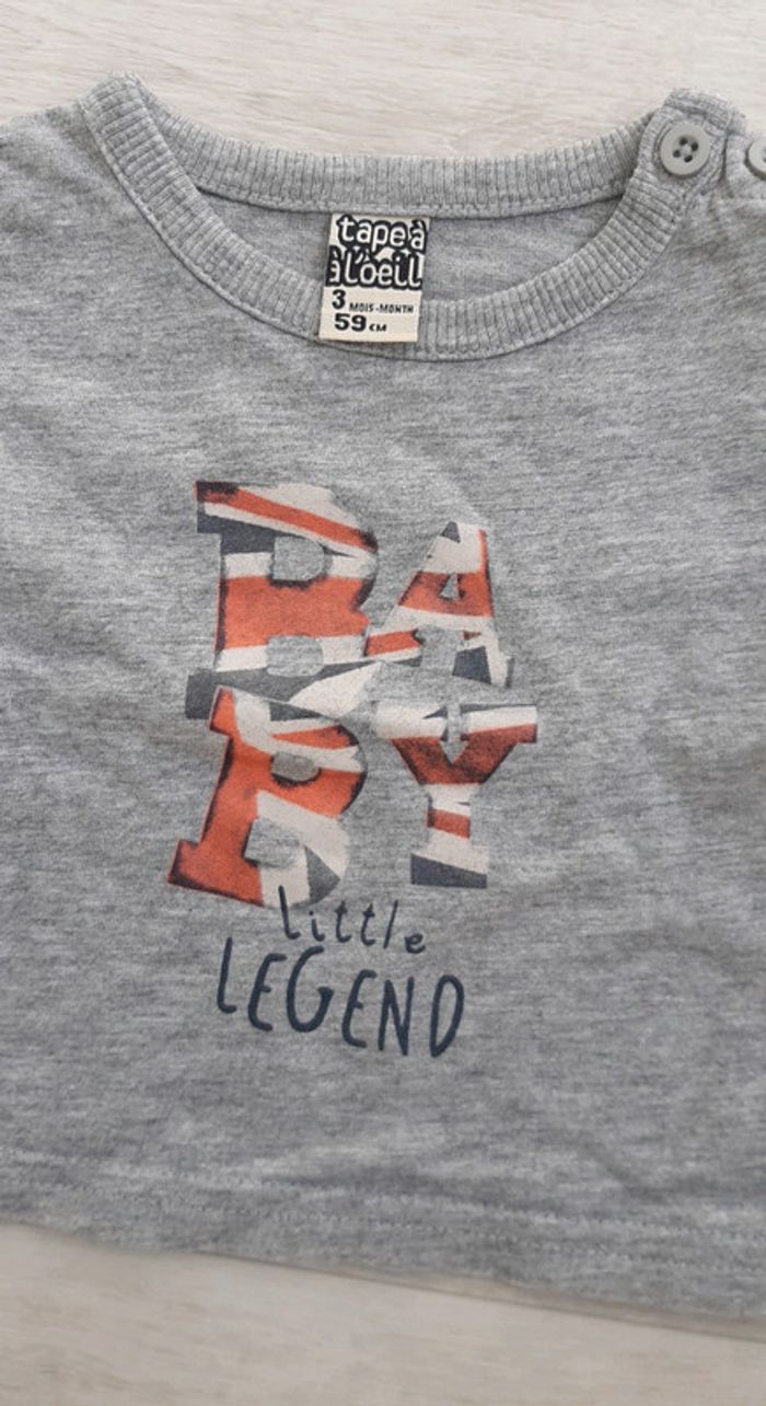 Haut manches longues - 3 mois - photo numéro 3