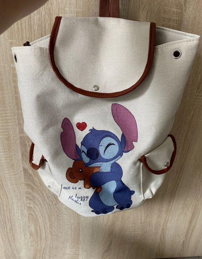 Sac à dos stitch beige tendance sac à main Lilo beige cadeau