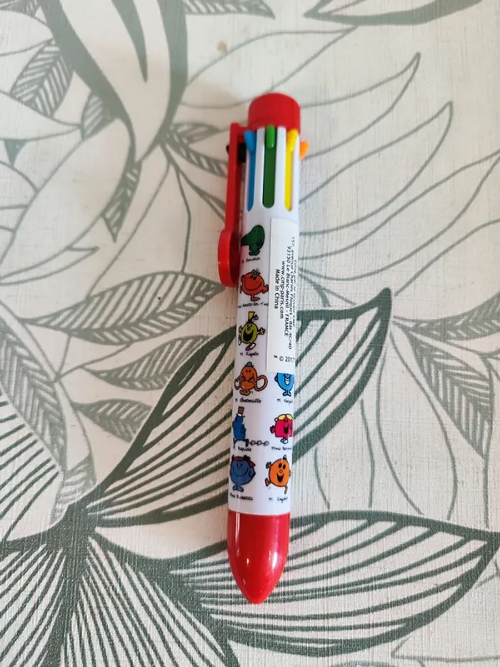 Stylo monsieur madame 8 couleurs rouge - photo numéro 2