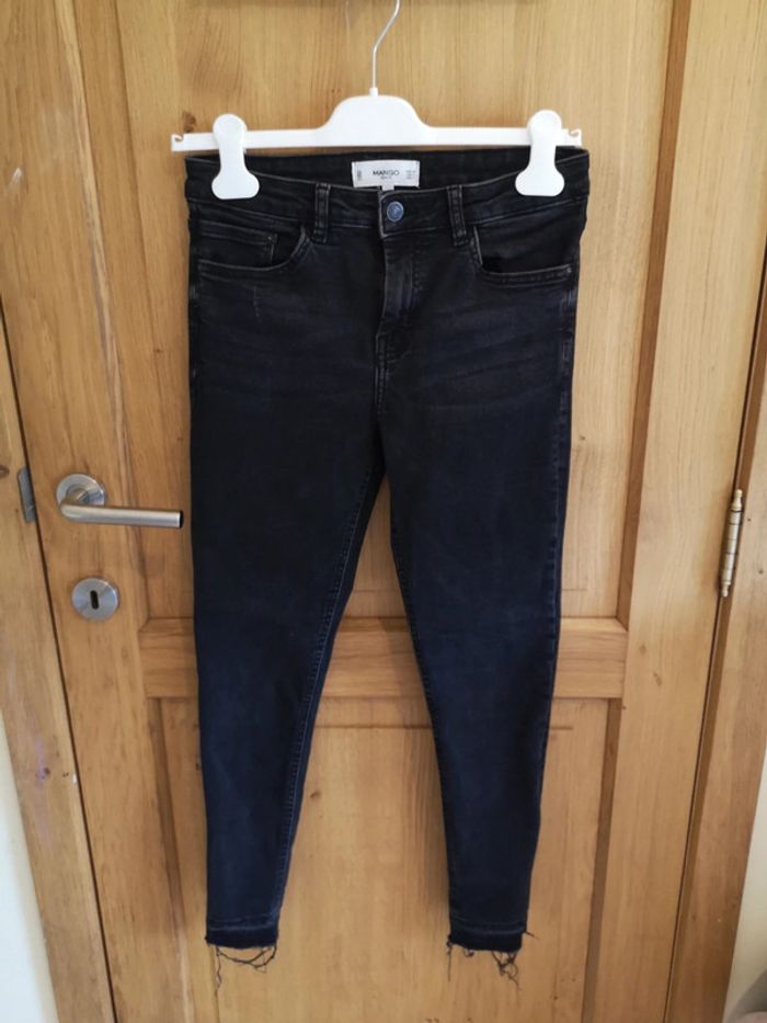 Jeans Mango frangé en noir 36 - photo numéro 2