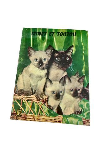 Livre ancien Minet et toutou Bias Paris